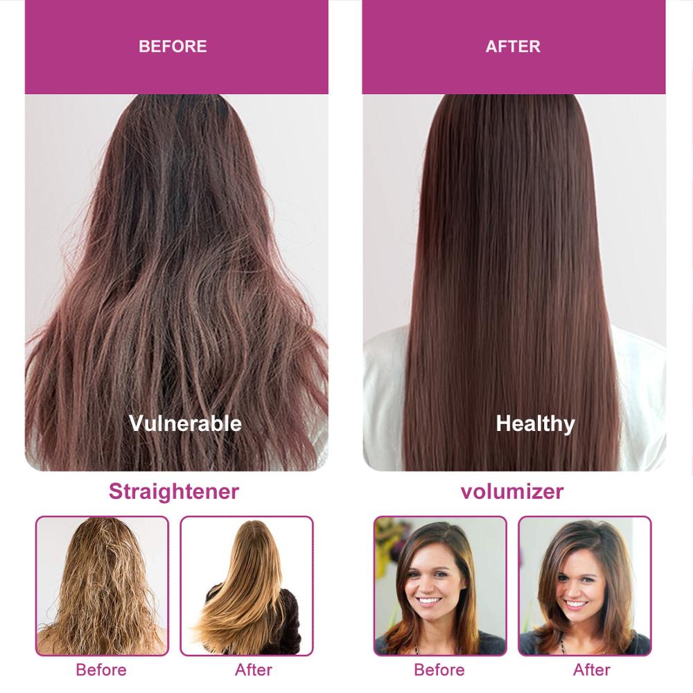 One Step Hair Dryer Brush Negative Ion Hair Straightener Titanium Heating Curler Comb Fast Electric Blow Dryer Styling Tool