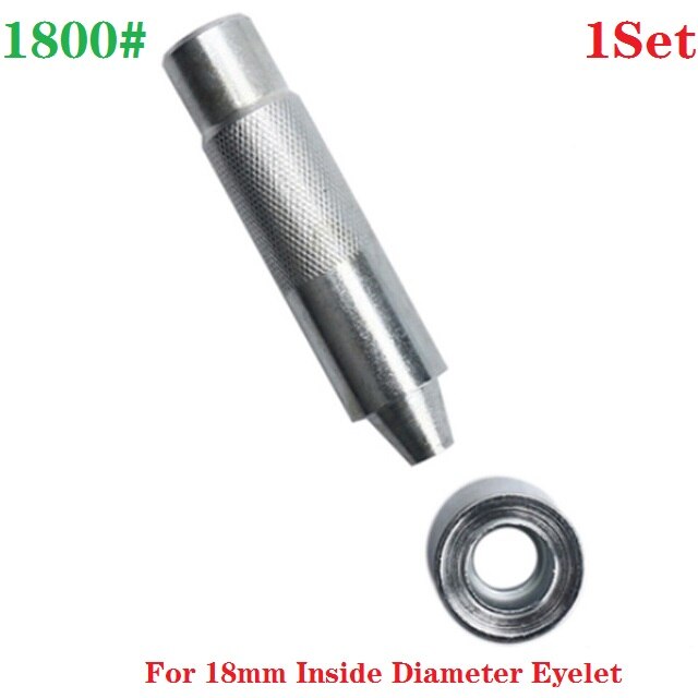 Tee itse nahkainen asennuspainike vahva ontto rei'itysläpivienti metallisilmukat hyvä kankaalle kenkä vaatteet nahka (3-20mm): 18 mm 1800