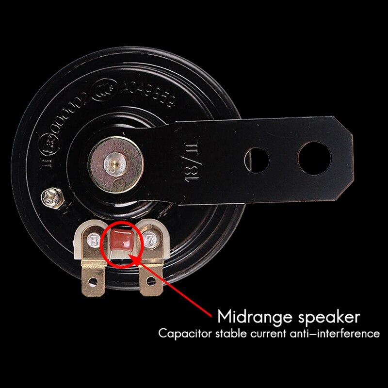 2PCS Universal 12V Upgrade Motorcycle Horn Waterproof Electric Horn 12V 105Db Motorcycle Motor Scooter Loud