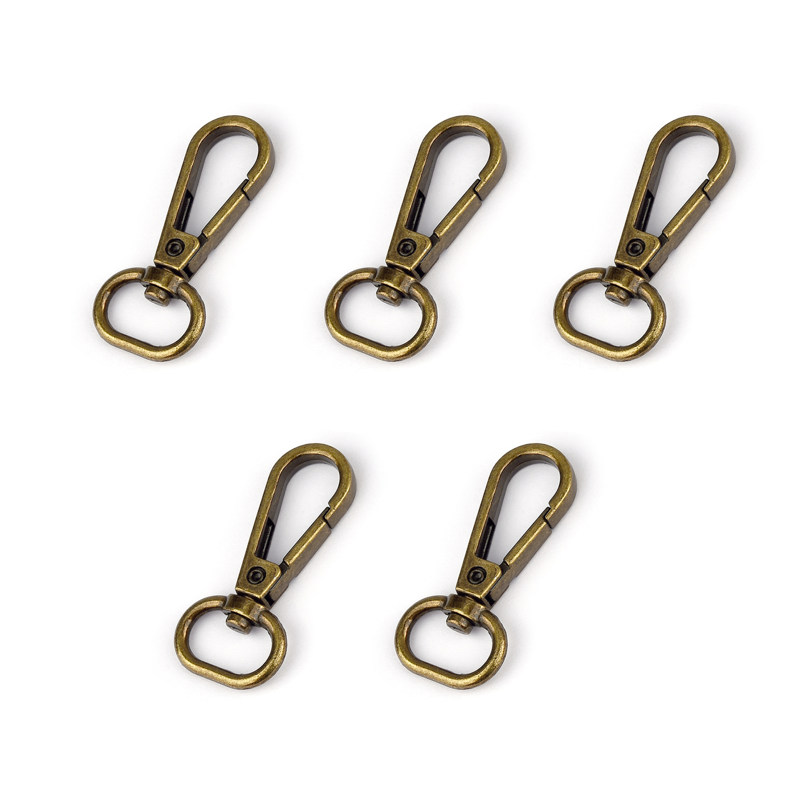5PCS Alloy Metal Snap Hooks Clasps Strap Buckles Lobste Clip Hook For Keychain Bag Key Rings Making Bag Chain Part Craft Sewing: 3# / Copper