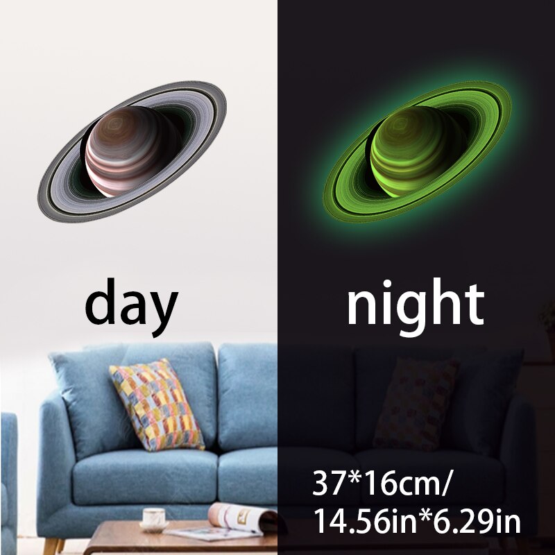 sterben Universum Planeten Galaxis Kinderzimmer Schlafzimmer Leucht Zauberstab Aufkleber Decke Decals Dekoration Solar- System Fluoreszierende Zauberstab Dekor: Saturn