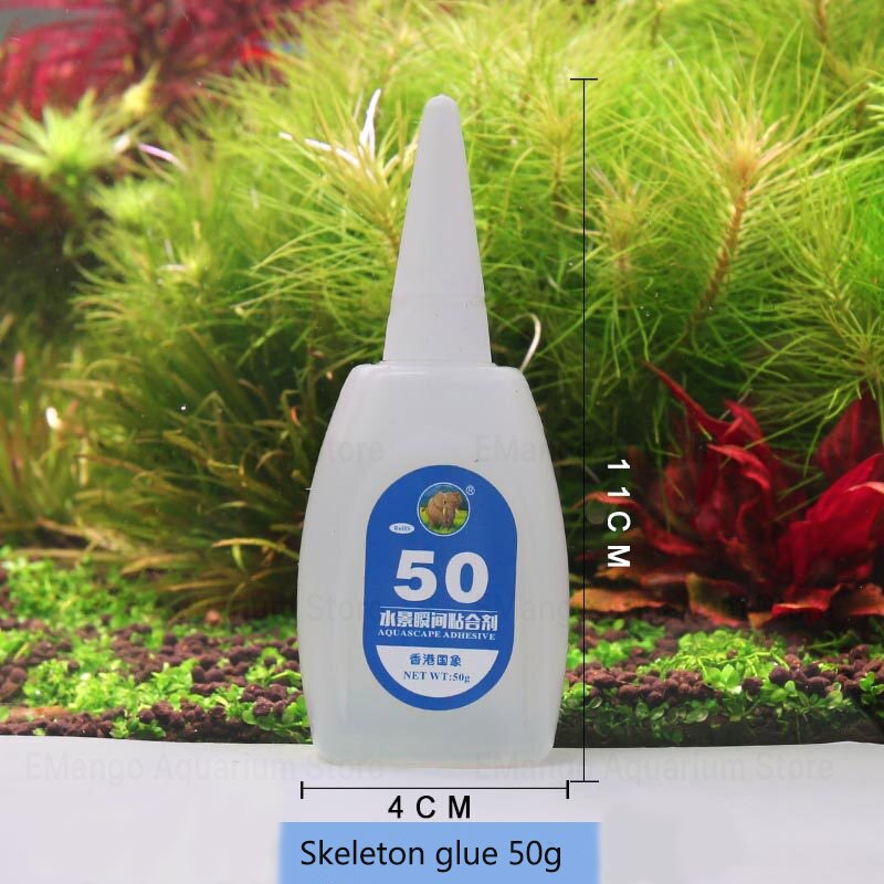 1/3/5 /10pc Aquarium Moss Glue Aquascaping Glue Diy Adhesive Glue Can Use In Water For Aquatic Plants Fish Tank Marine T: Skeleton glue 50g / 3pcs