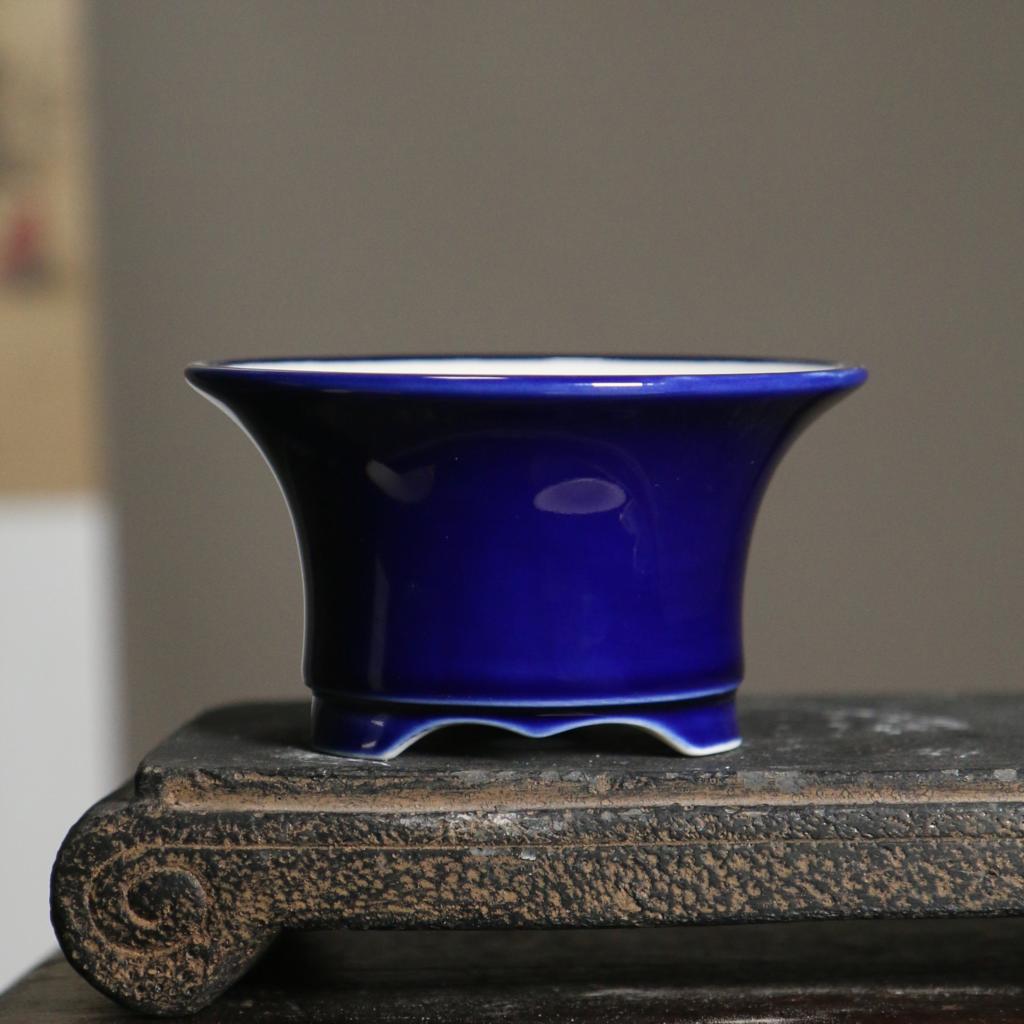 Creatieve Paars Zand Bloempot Keramische Bonsai Pot Succulent Bloempot Chinese Stijl Huis Bloempot Desktop Decoratie LC491: color3