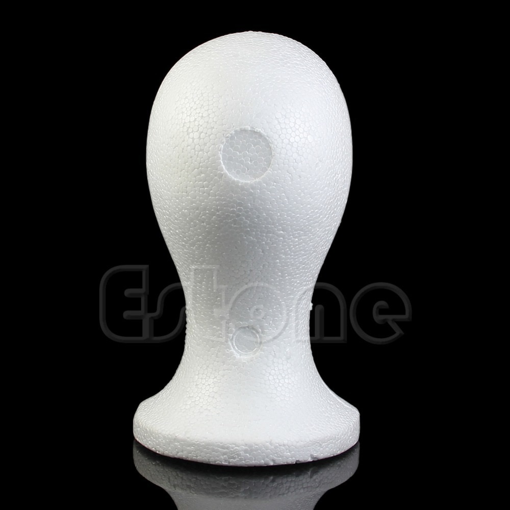 Female Styrofoam Foam Mannequin Manikin Head Model For Wig hair Hat Glasses Display