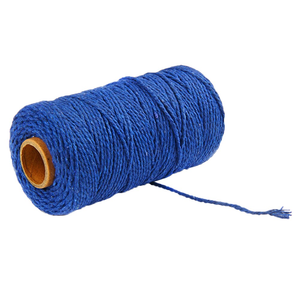 Tapestry Crafts Cotton Rope Cotton Cord Lace Plant Twisted String DIY Pendants for Household Women Sewing Accessories: Dark Blue