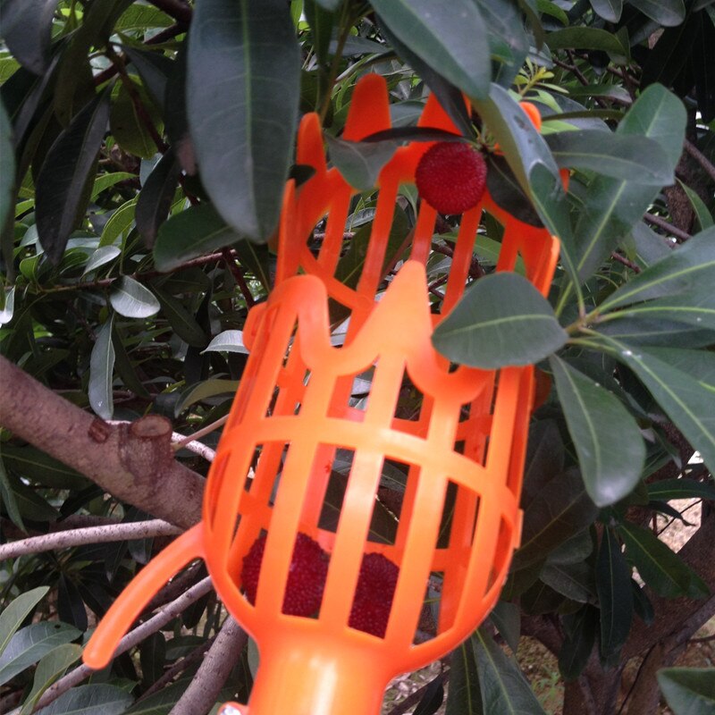 High Altitude Fruit Picker Food Grade Plastic Fruit Catcher Collector Head Bayberry Apple Citrus Pear Peach Orchard Picking Tool