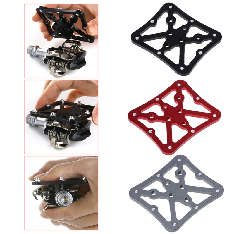 Bicycle Pedal Adapter Platform Cycling Aluminum Alloy Clipless for SPD Speedplay Bike Cycle Platform Adapter Bicycle Parts