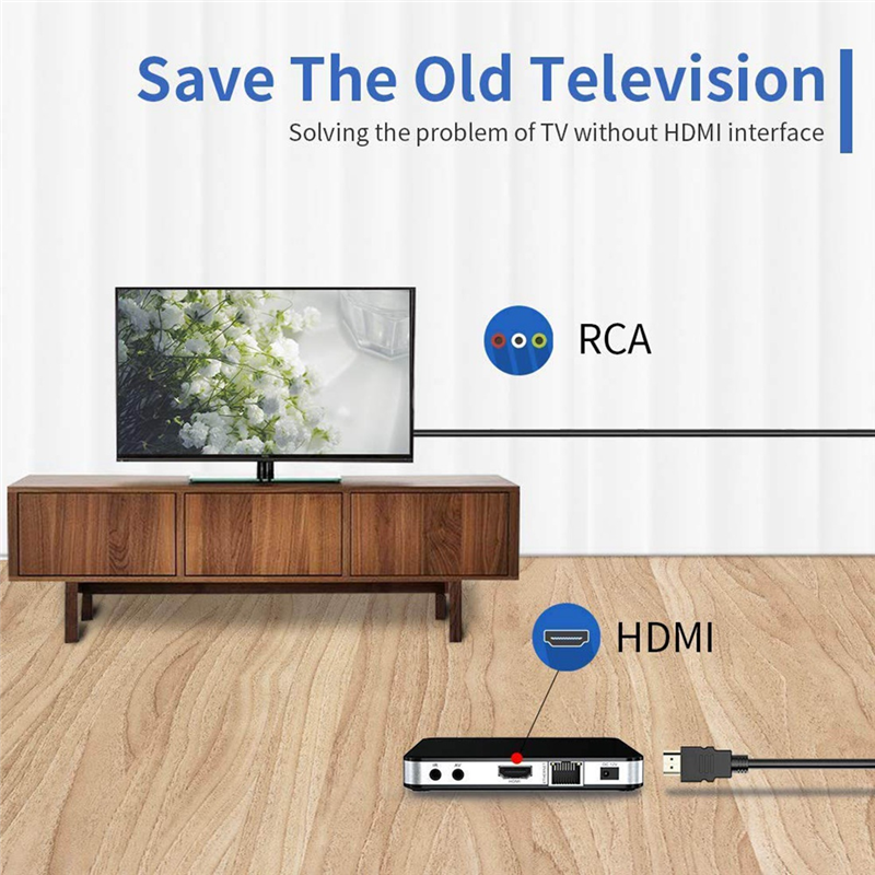 Cable HDMI Compatible con RCA, 1080P 5 pies/HDMI macho a 3 RCA, adaptador de conector de Audio y vídeo AV para TV HDTV