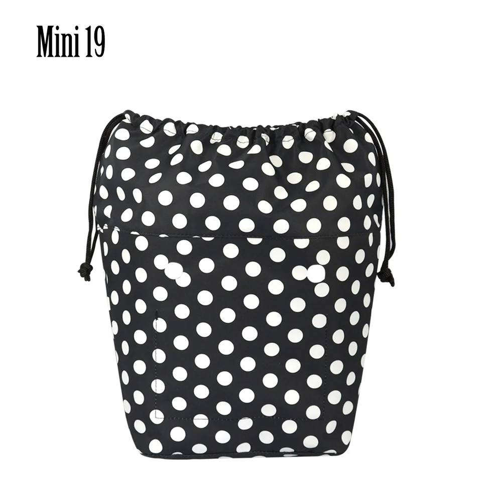 Nouvelle grande capacité classique Mini cordon coloré doublure intérieure insérer pour grand Mini Obag toile poche intérieure pour O sac