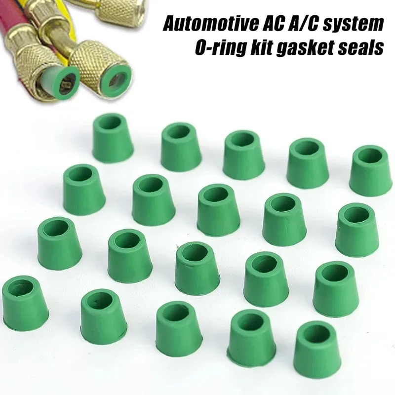 200-50Stck Gummi Dichtung Klimaanlage 1/4'' Ladung Schlauch Ventil Dichtung Verteiler Reparatur Dichtung Bausatz Ersatz Auto zubehör
