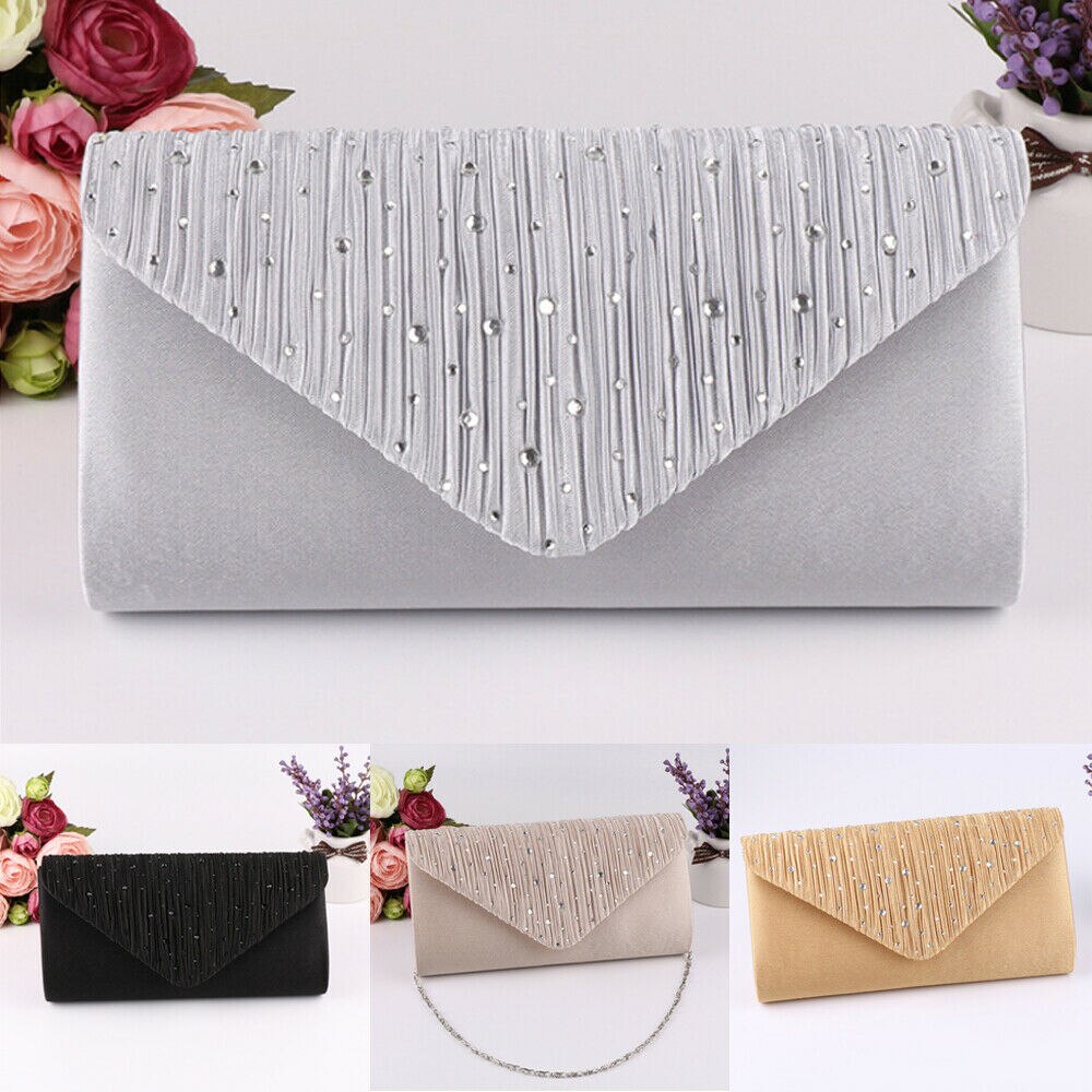 Vrouwen Avond Party Chain Sequin Schoudertas Prom Bruiloft Dame Clutch Envelop Handtas Cross Body Flap Handtassen