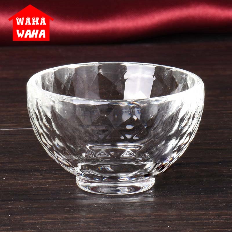 Crystal Clear Glas Kom Heilige Water Cup Religieuze Boeddha Supply Voor Dagelijks Bidden Woondecoratie Bedrijf Carfts