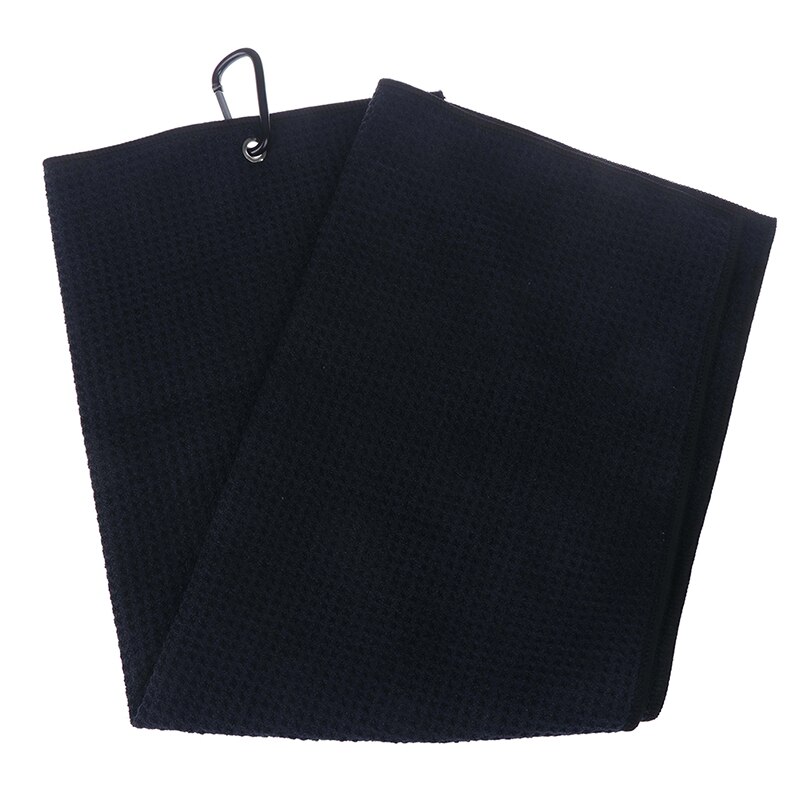 Mikrofiber golfhåndklæde med krog renser køller bolde hænder golfhåndklæde 40 x 60cm