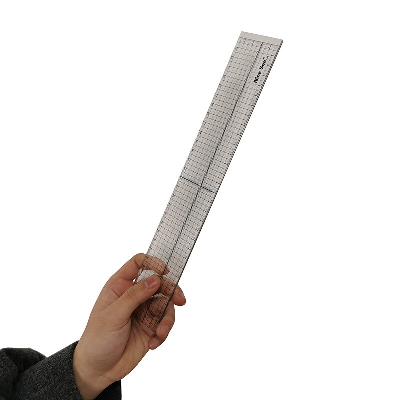 Patchwork værktøj lineal 2 stk 30*15/30*5cm regelmæssig skære lineal patchwork lineal diy lineal patchwork værktøjer studerende papirvarer hånd