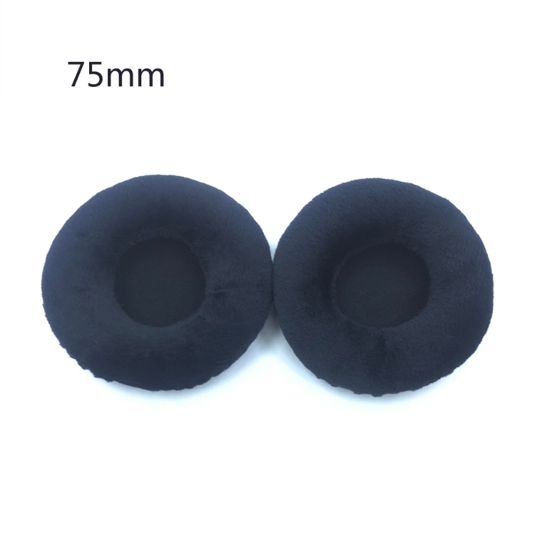 Almohadillas para auriculares, orejeras terciopelo piezas reparación auriculares 60mm-110mm: Marfil
