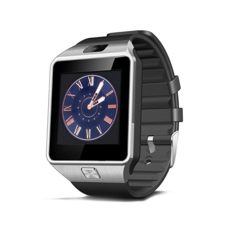 Touch Screen Bluetooth Smart Horloge Dz09 Met Camera Horloge Sim-kaart Smartwatch Voor Ios Android Telefoons Ondersteuning Multi Taal: Zilver