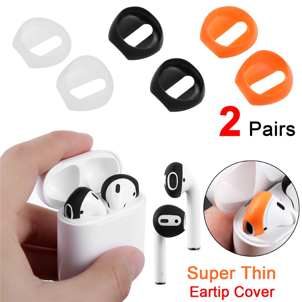 Cena hurtowa! 1/2 par dla jabłko AirPods Earpods miękkie ultra cienkie słuchawki porady antypoślizgowe douszne silikonowe słuchawki skrzynki pokrywa