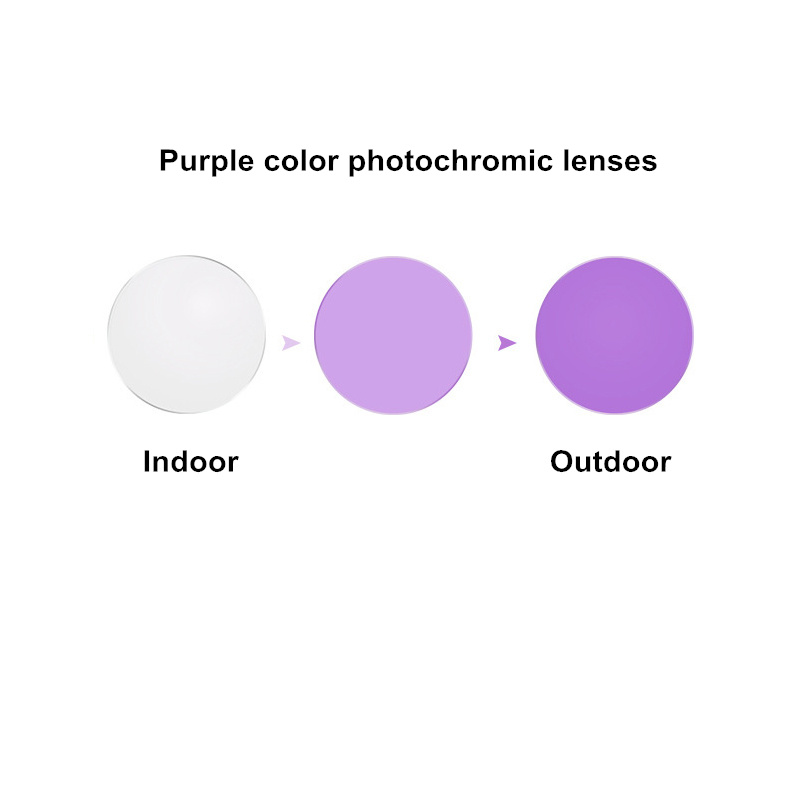 Photochrome Linsen 1,56 1,61 1,67 Optische Verordnung Objektiv Ändern Farbe Anti-Uv Männer Fahren Gläser MR-8 Super Hart Härte: Blau / 1,56