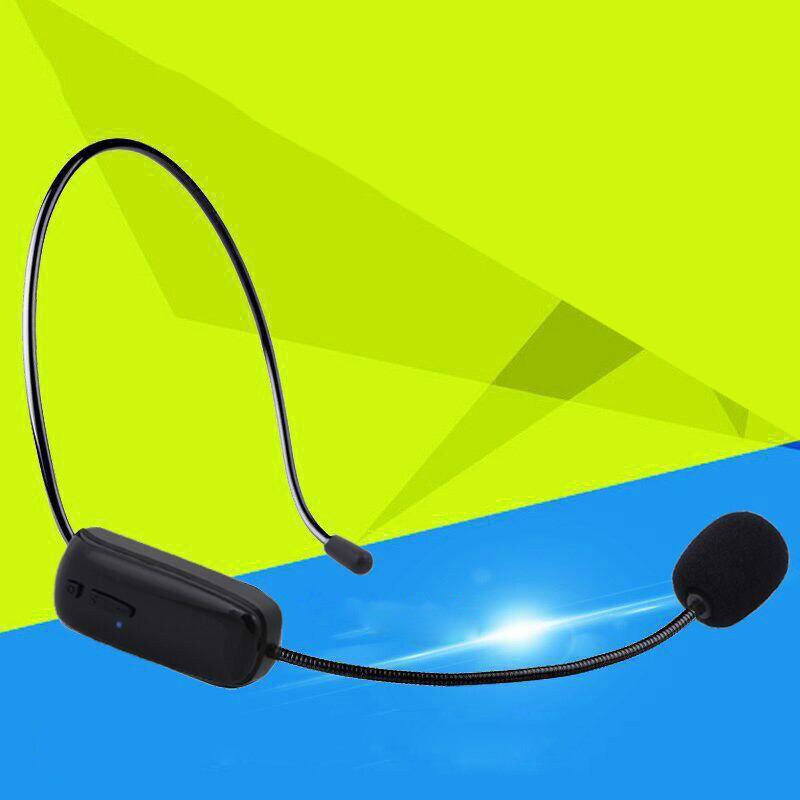 FM Headset Microphone Wireless Head-Wear Mic Voice Amplifier for Speech Teaching