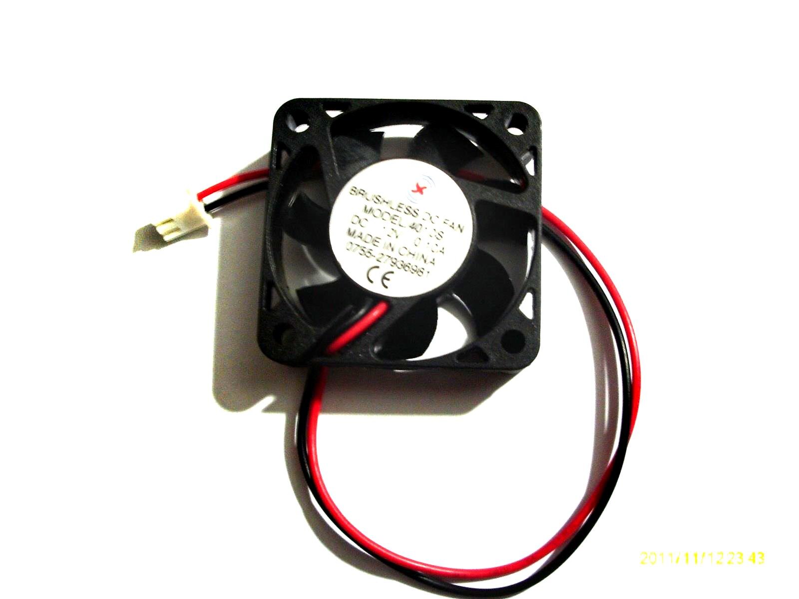 1 PCS Brushless DC Cooling Fan 12V 4010s 40mmx40mmx10mm 2 Wires