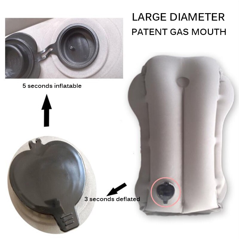 Opblaasbare Slapen Kussen Draagbare Hoofd Slaap Zak Nekkussen Outdoor Camping Reizen Trein Vliegtuig Rest Kussen Camping Gereedschap