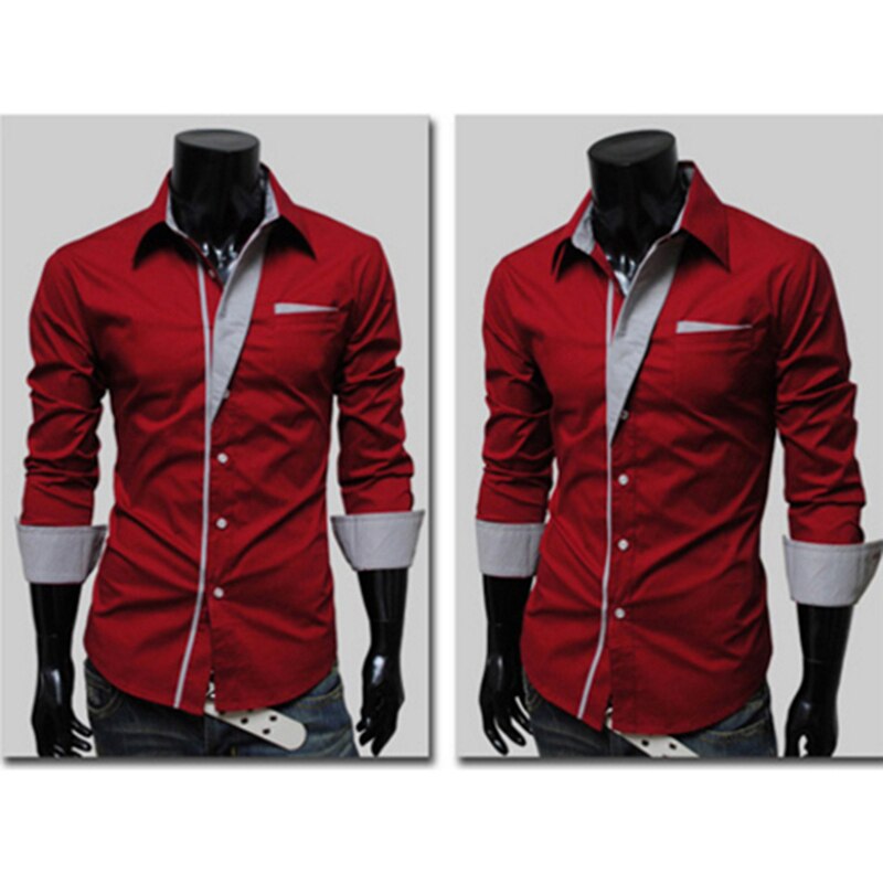 Camisas informales a la para hombre, camisas de talla grande 3XL para primavera y otoño ajustadas, camisas de manga larga para hombre, camisas blancas para hombre, ropa para hombre