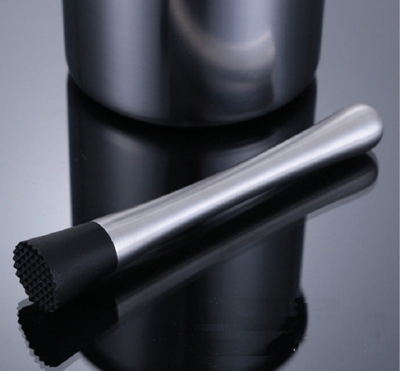 Cocktail Muddler Barware Mojito Cocktail Stainless Steel Bar Mixer DIY Drink Fruit Muddler Crushed Ice Barware Bar Tool