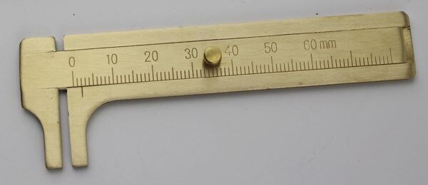 Jewelry Measuring Tool cutting gauge brass gauge ruler: 444