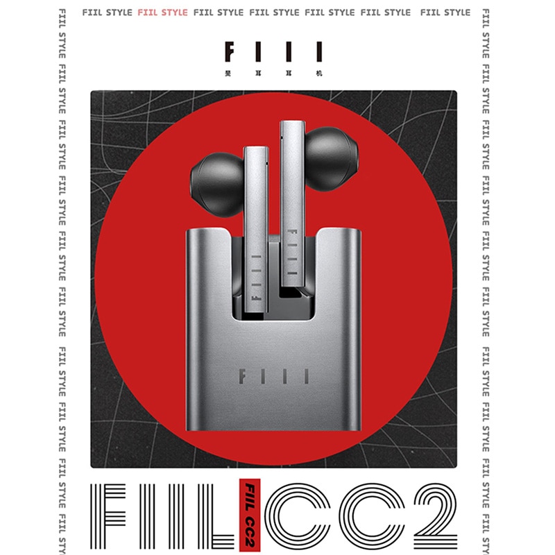 FIIL CC2 CC 2 Wireless Bluetooth Earphones TWS Semi-in-Ear Bluetooth 5.2 Headphone END Call Noise Cancelling Headset For Xiaomi