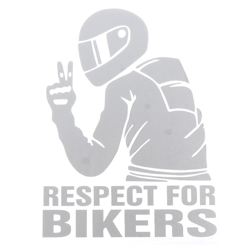 2pcs Respect Biker Sticker For On Car Motorcycle Vinyl 3D Stickers Motorcycle Vinyl 3D Stickers And Decals 15x11CM