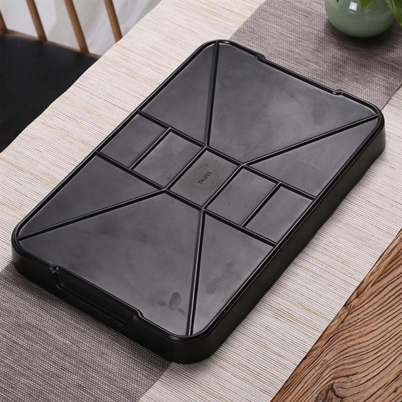 1Pc Double Layers Teacup Drain Plastic Tray Home Solid Wood Square Drain Tray