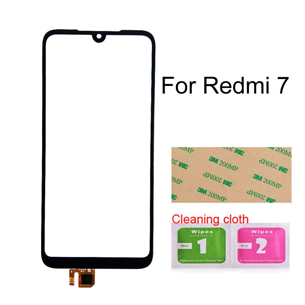 7A Touch screen For Xiaomi Redmi 7 7A Touch Screen Digitizer Sensor Glass Panel Replacement: 7 Black