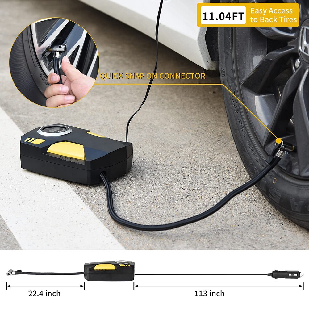 Autoband Inflator Draagbare Draadloze Elektrische Luchtpomp Motorfiets Fiets Autoband Opblaasbare Pomp Met Lucht Nozzle