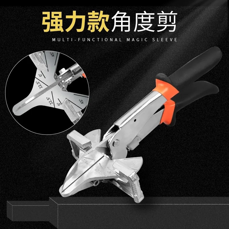 Multifunction Angle Mitre Trunking Scissors PVC PE Plastic Pipe Cutter Angle Shears Automatic Wire Cutting Duct Mitre Trim