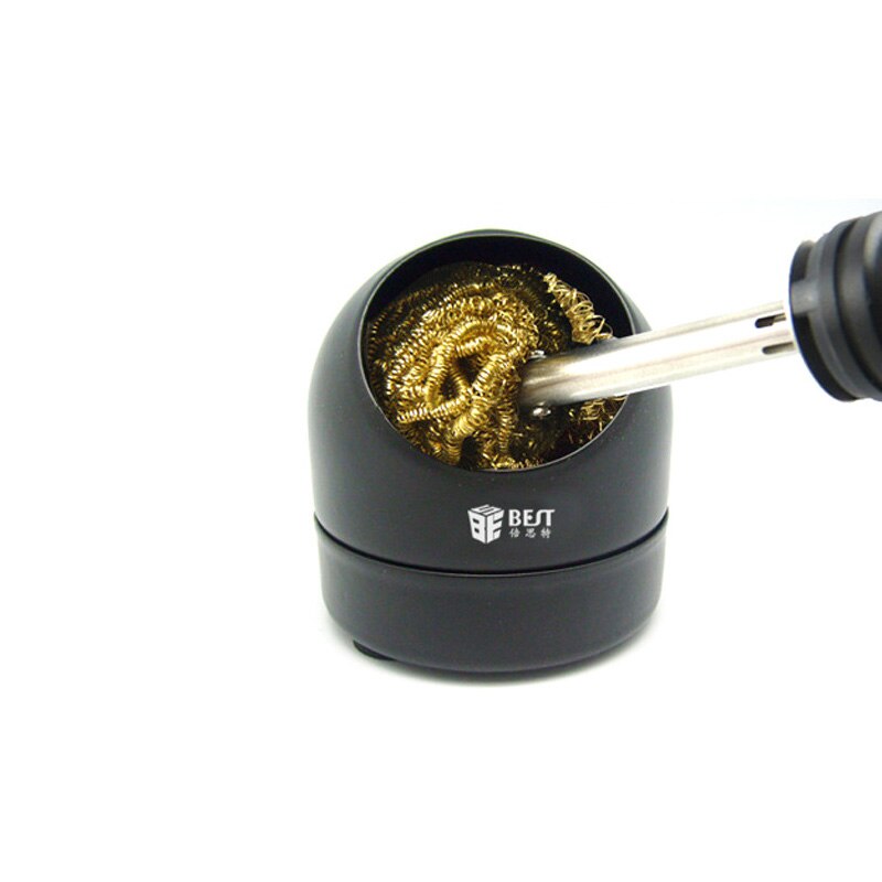 BEST Sodering Iron Tip Cleaner Solder Nozzle Cleaning Copper Wire Sponge Ball Holder Metal Dross Box Mesh Filter Tin Remover