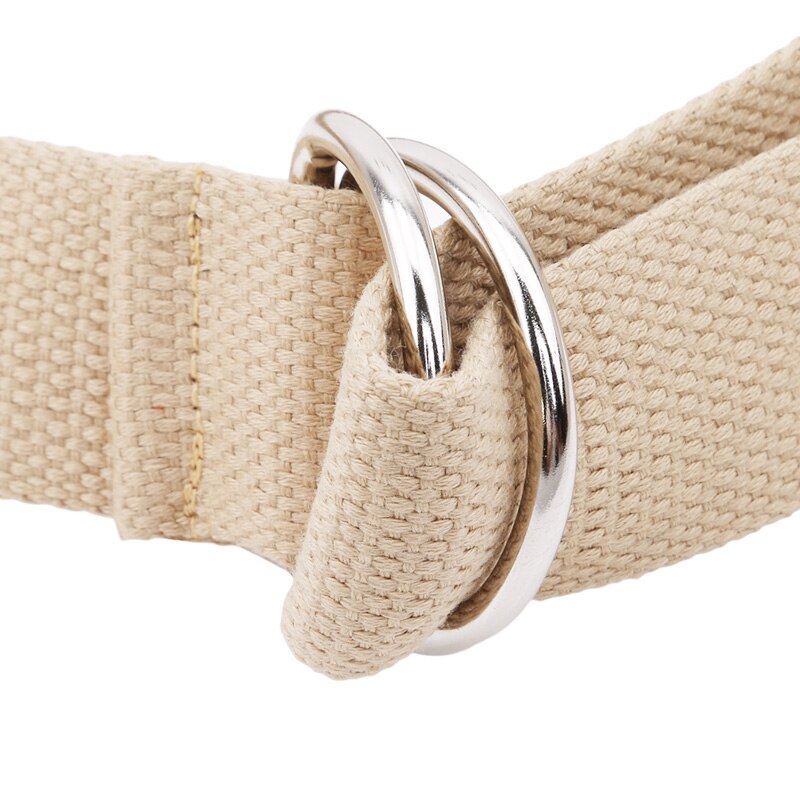 Casual Unisex Canvas Stof Riem D Ring Gesp Webbing Taille Band Casual Jeans Riem 5 Kleuren Cinturones Hombre
