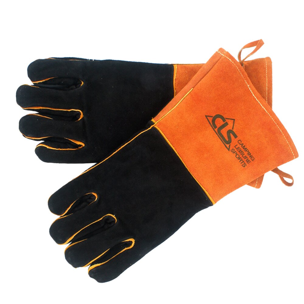 Guantes protectores resistentes para acampada, resistentes al calor, profesionales, para barbacoa, aislamiento térmico, Camping, 1 par