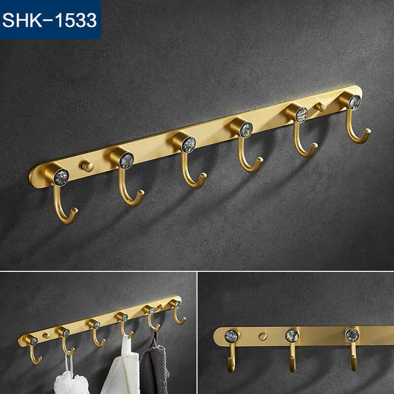 Metal Kitchen hook wall hanging bathroom hanger wall clothes row hook multiple colour: SHK-1533