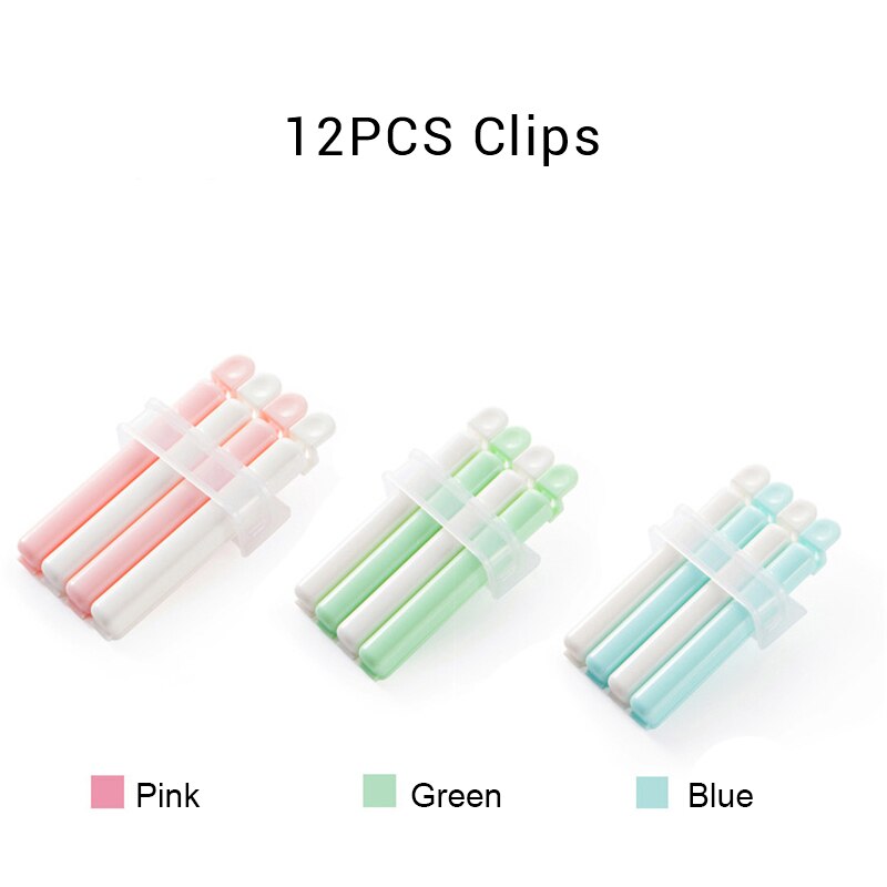 12 Stks/partij Bag Clips 3 Size Abs Voedsel Zak Clips Naadlasmachines Draagbare Voedsel Opbergtas Clips Klem Voor zakken Clips Voor Tassen: Model 2