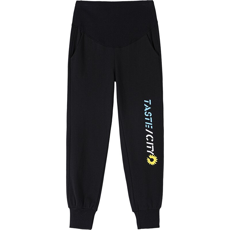 5132# Maternity Pants Summer High Waist Casual Pants Loose Comfy Belly Support Pants Elastic Waist Maternity Trousers