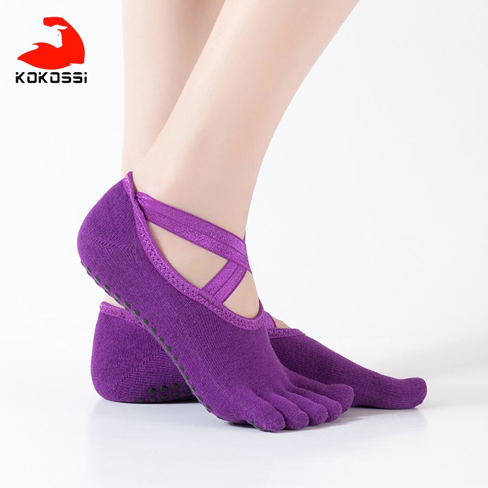 KoKossi Lace Split Toe Yoga Socks Skin-friendly Breathable Non-slip Sweat-wicking Quick-drying Non-pilling Yoga Sports Socks: 06
