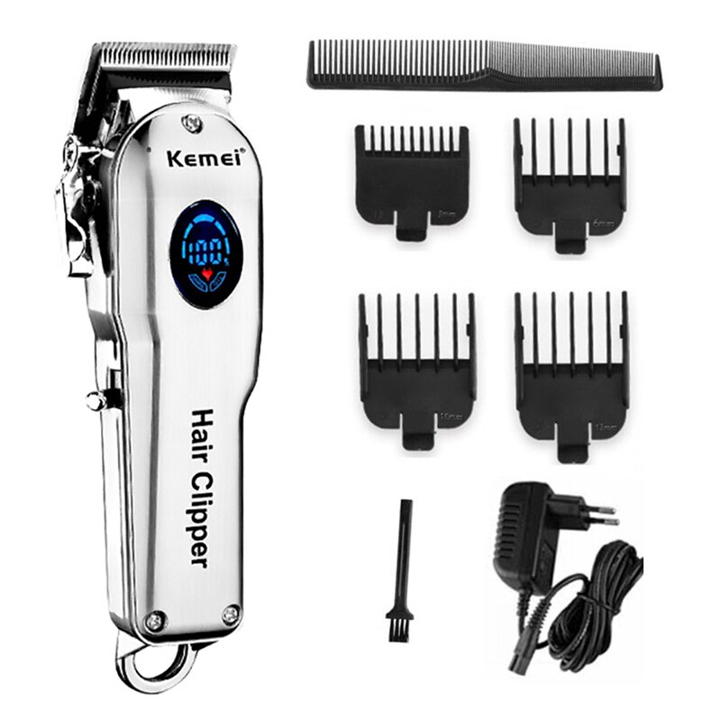 Ledningsfri justerbar hårklipper barber fade blending hair trimmer elektrisk herre klipning genopladelig maskine