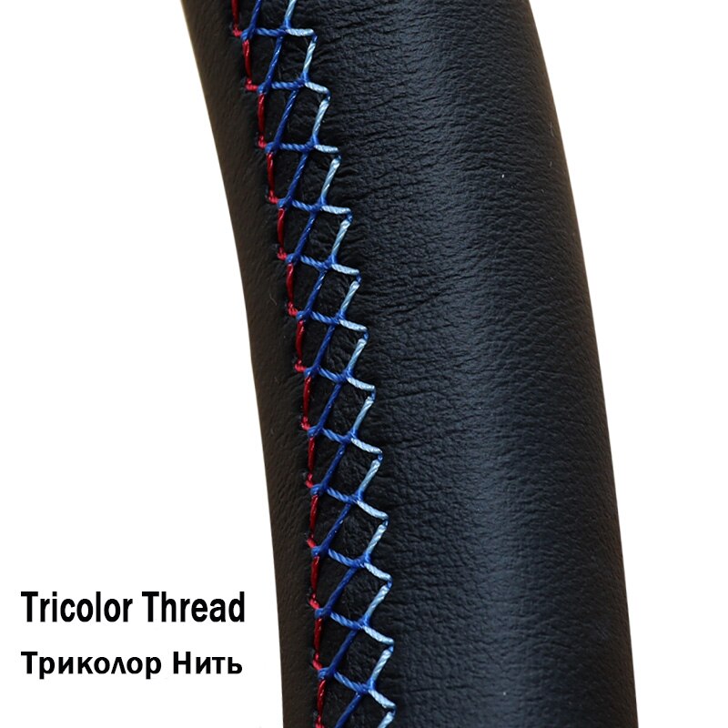 Hand-Gestikt Kunstmatige Lederen Stuurwiel Voor Mercedes-Benz W164 M-Klasse ML350 ML500 2005 2006 x164 Gl-Klasse Gl: Tricolor Thread