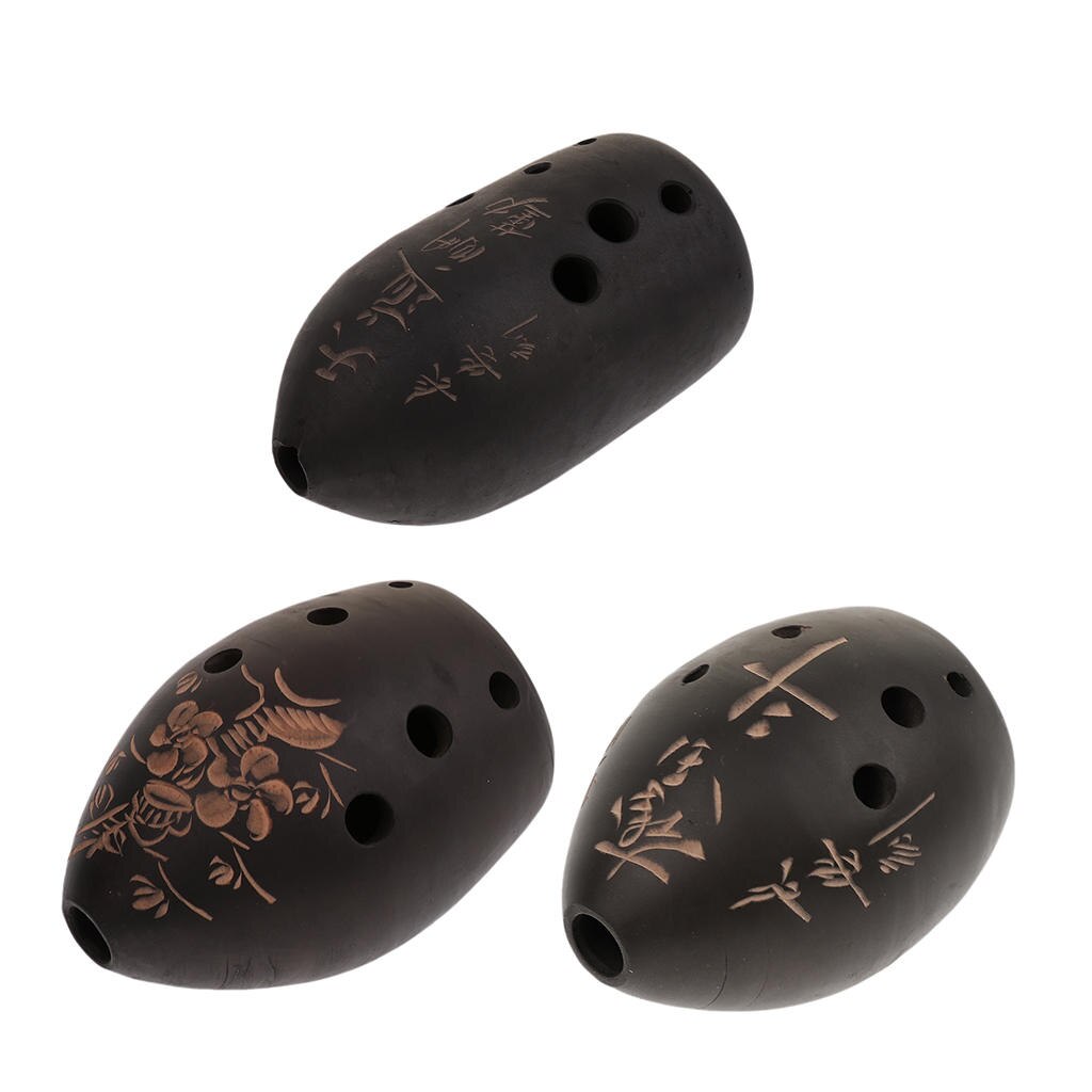 Ocarina Xun – Instrument de musique chinois à 8 trous en argile, jouets pour enfants