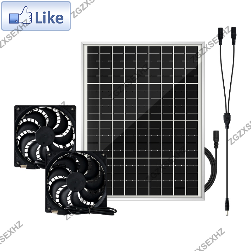 15W 12V Solar Portable Waterproof Exhaust Fan Mini Fan Air Extractor Ventilator for Kitchen Maison Dog Chicken House Greenhouses: Snow Camouflage