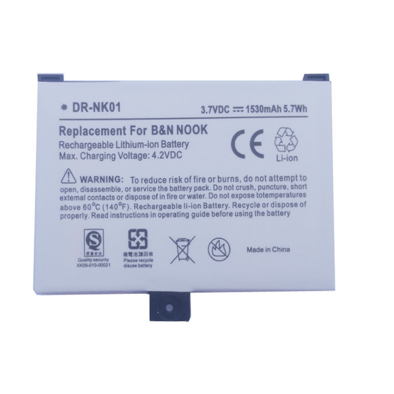 Batería de 3,7 V para barns & NOBLE BNRV100 NOOK clásico e-lector li-po reemplazo recargable BNRB1530/BNRB454261/9BS11GT/BNRZ100