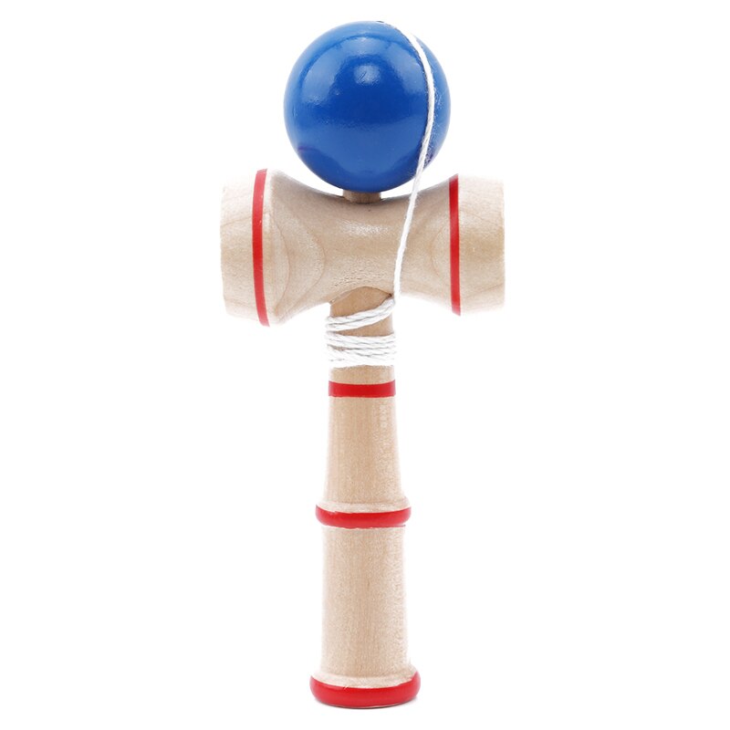 Kendama-vaso de madera antiestrés para niños, pelota de malabares, juguetes educativos para preescolar para niños, juegos divertidos al aire libre: Type 2 blue