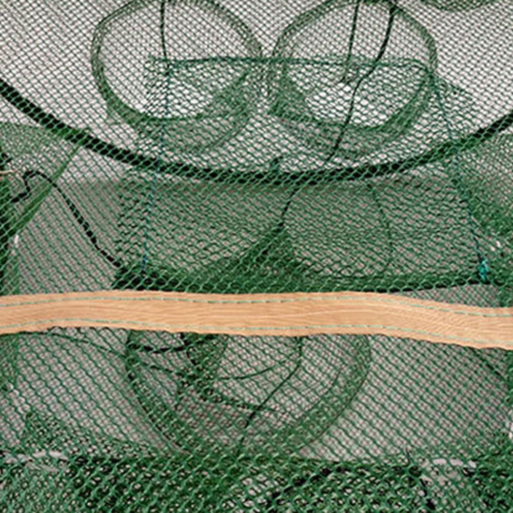 Automatic Folding Fishing Cage Square Green Fishing Net Fishing Shrimp Hand Throw Net Loach Cage 5 / 9 / 21 Holes