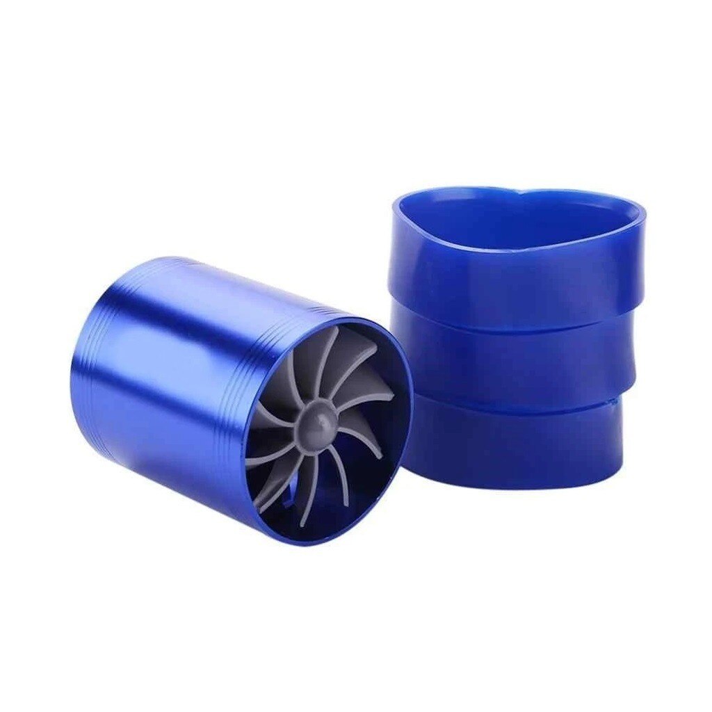 Automobile Engine Intake Power Modification Parts Double-sided Turbocharger Fan Fuel Gas Saver Super charger Car Accessories