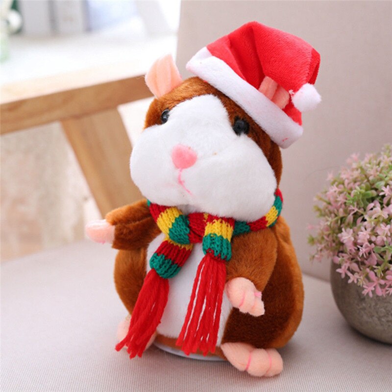 Brutale hamster kerst baby kinderen blik pratend speelgoed: C2 16cm